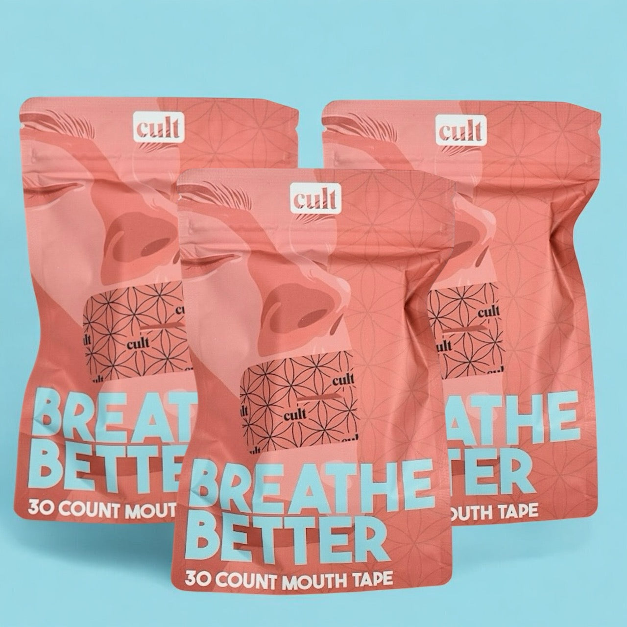 Mouth Tape 3 Month Supply Breathe Better Cult
